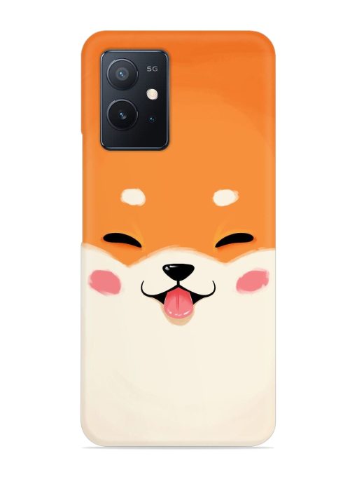 Cute Dog Face Vector Snap Case for Iqoo Z6 (5G) Zapvi