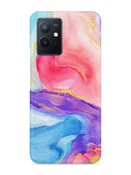 Watercolor Gradient Snap Case for Iqoo Z6 (5G) Zapvi