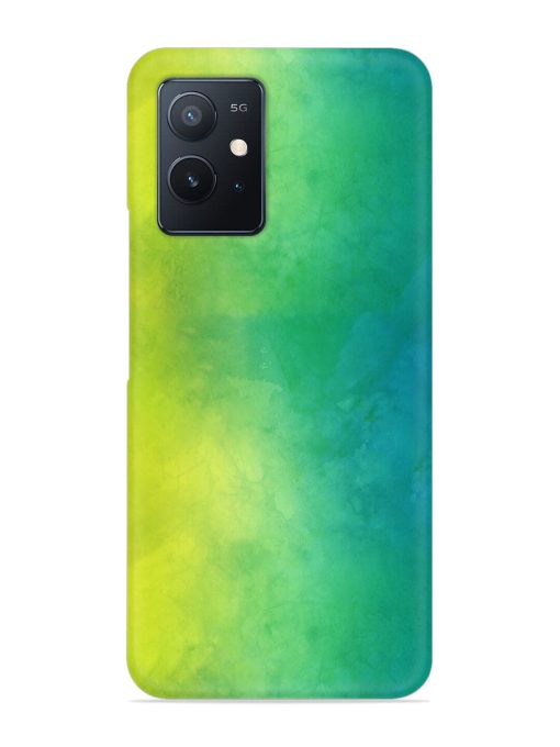 Yellow Green Gradient Snap Case for Iqoo Z6 (5G) Zapvi