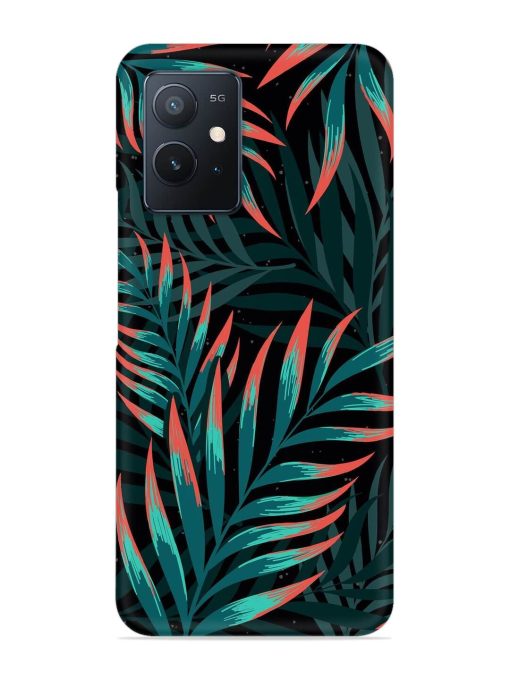 Green Leaf Art Snap Case for Iqoo Z6 (5G) Zapvi