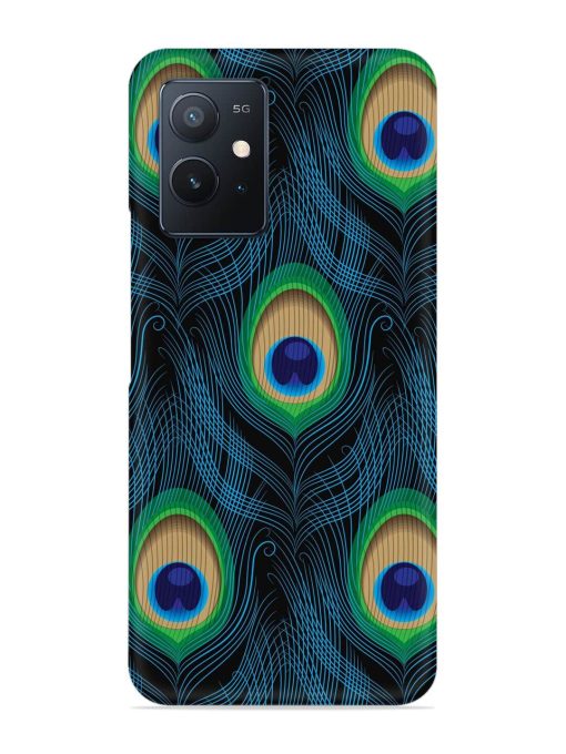 Seamless Pattern Peacock Snap Case for Iqoo Z6 (5G) Zapvi