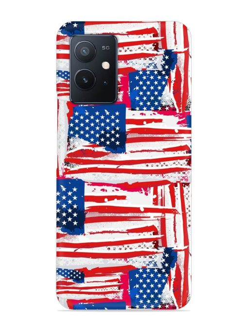 Usa Flag Seamless Snap Case for Iqoo Z6 (5G) Zapvi