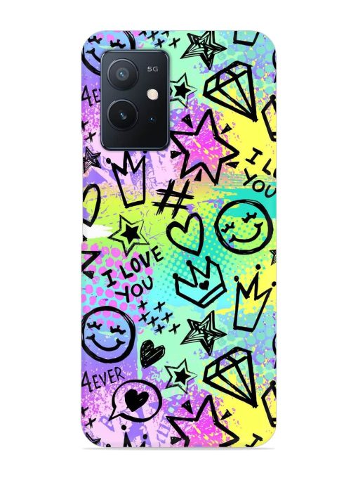 Bright Seamless Pattern Snap Case for Iqoo Z6 (5G) Zapvi