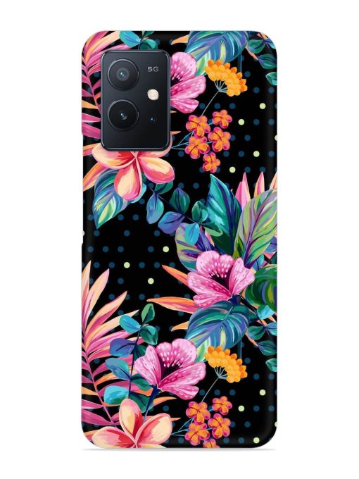 Seamless Floral Pattern Snap Case for Iqoo Z6 (5G) Zapvi