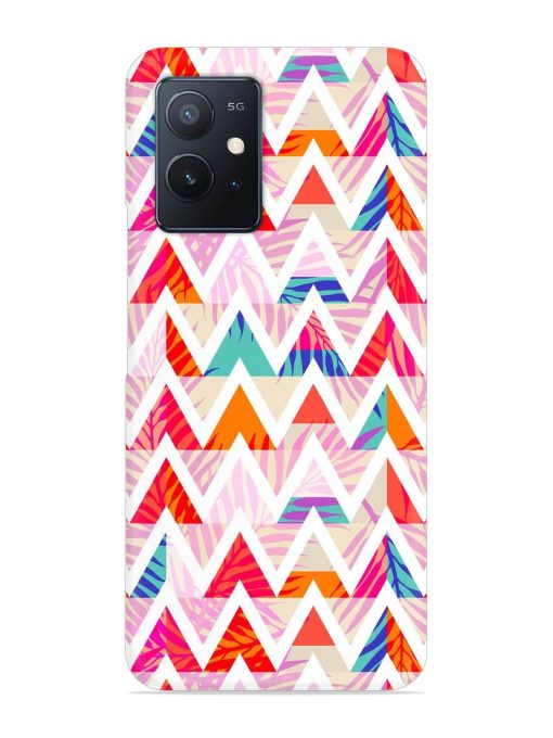 Abstract Triangle Background Snap Case for Iqoo Z6 (5G) Zapvi