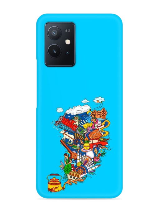 Vector Design Indian Snap Case for Iqoo Z6 (5G) Zapvi