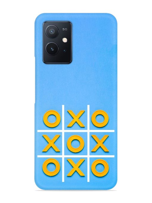 Yellow Plastic Crosses Snap Case for Iqoo Z6 (5G) Zapvi