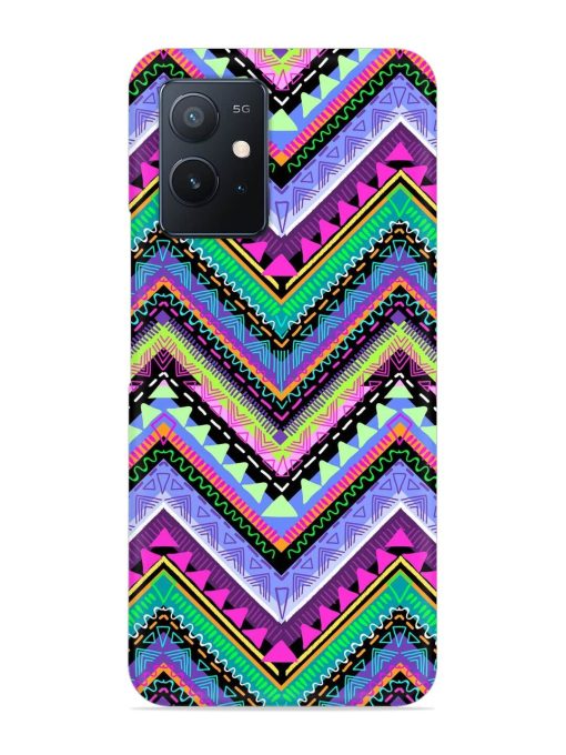 Tribal Aztec Print Snap Case for Iqoo Z6 (5G) Zapvi