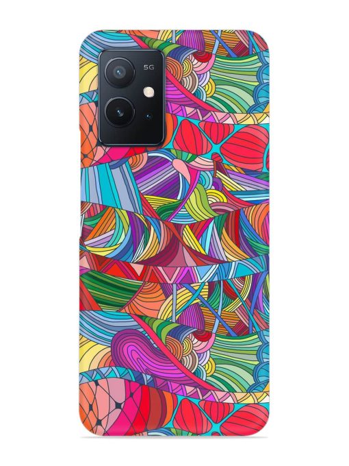 Seamless Patterns Hand Drawn Snap Case for Iqoo Z6 (5G) Zapvi