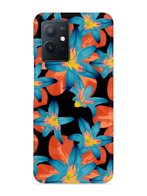 Philippine Flowers Seamless Snap Case for Iqoo Z6 (5G) Zapvi