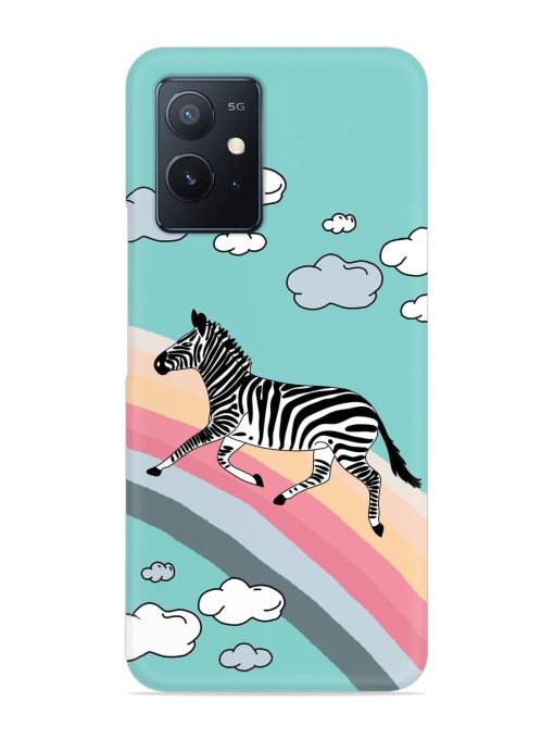 Running Zebra Snap Case for Iqoo Z6 (5G) Zapvi