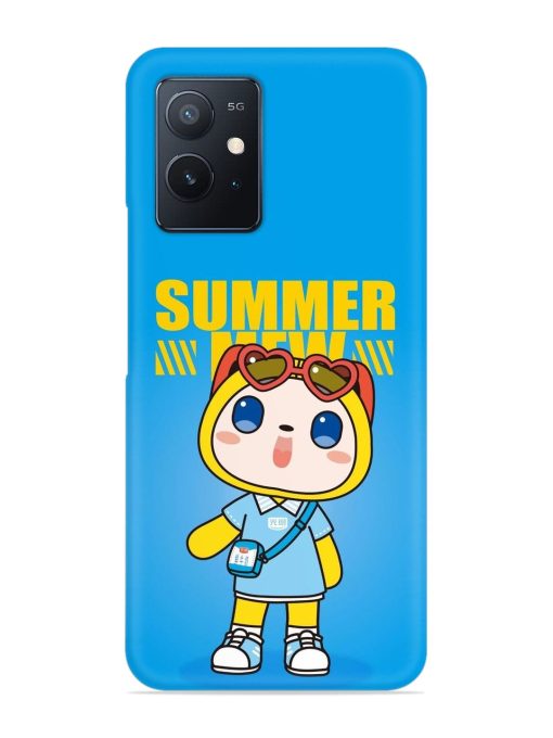 Summer Mew Cartoon Snap Case for Iqoo Z6 (5G) Zapvi