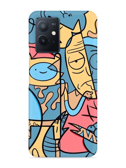 Silly Face Doodle Snap Case for Iqoo Z6 (5G) Zapvi