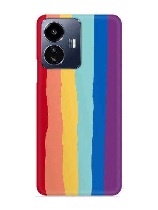 Rainbow Genuine Liquid Snap Case for Iqoo Z6 Lite Zapvi