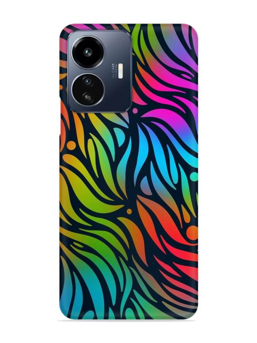 Abstract Leaf Design Snap Case for Iqoo Z6 Lite Zapvi