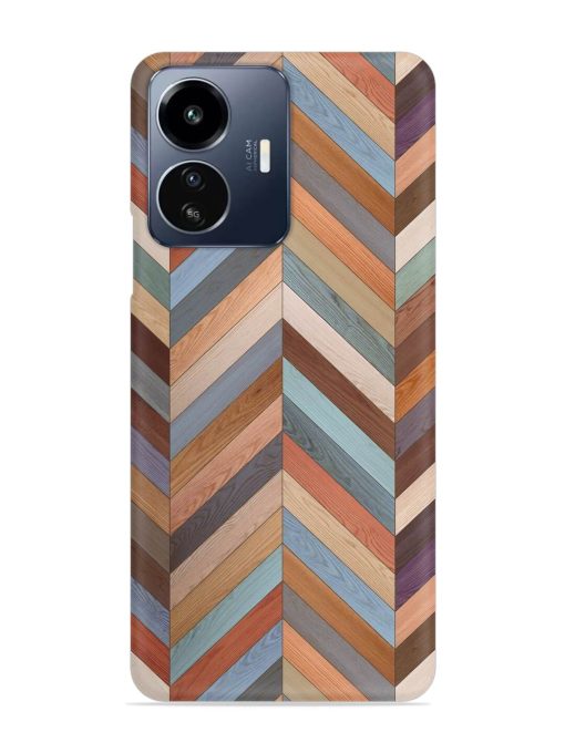 Seamless Wood Parquet Snap Case for Iqoo Z6 Lite