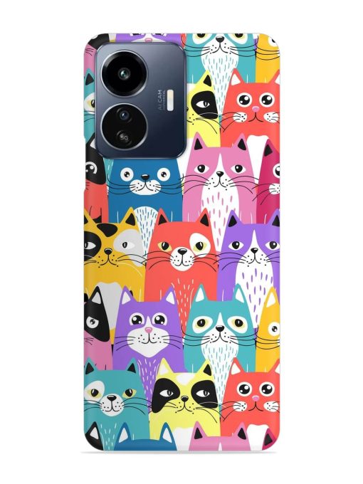 Funny Cartoon Cats Snap Case for Iqoo Z6 Lite