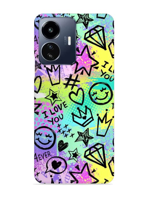 Bright Seamless Pattern Snap Case for Iqoo Z6 Lite