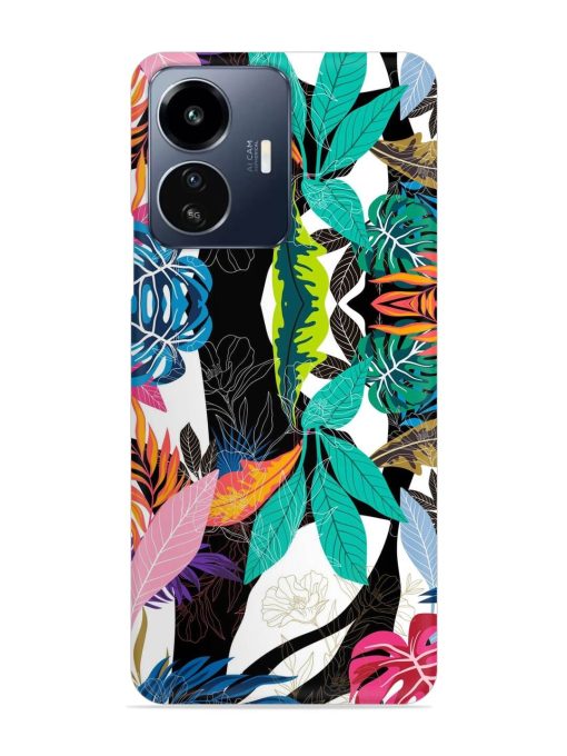 Floral Pattern Bright Snap Case for Iqoo Z6 Lite