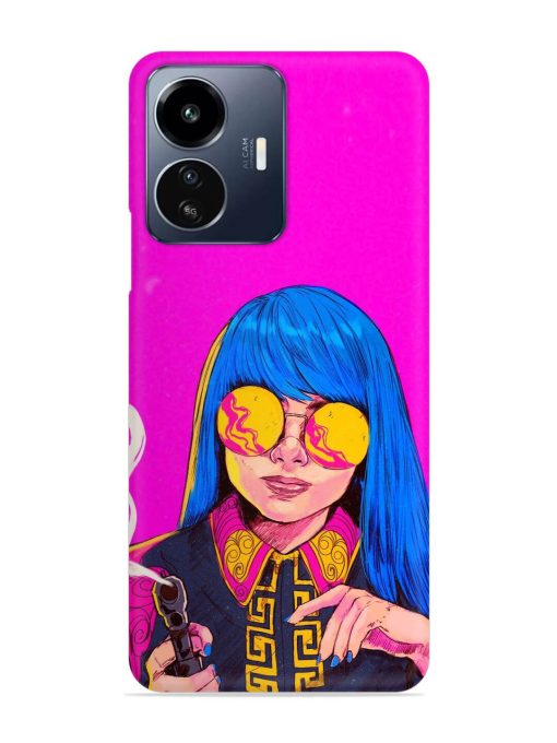 Aesthetic Anime Girl Snap Case for Iqoo Z6 Lite