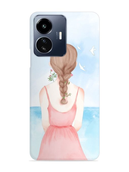 Watercolor Girl Vector Snap Case for Iqoo Z6 Lite Zapvi