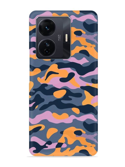 Camouflage Army Military English Orange Art Snap Case for Iqoo Z6 Pro Zapvi