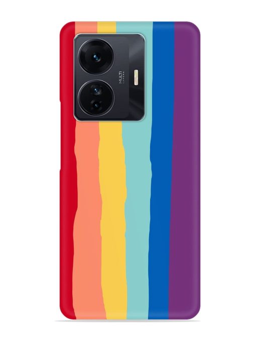 Rainbow Genuine Liquid Snap Case for Iqoo Z6 Pro Zapvi