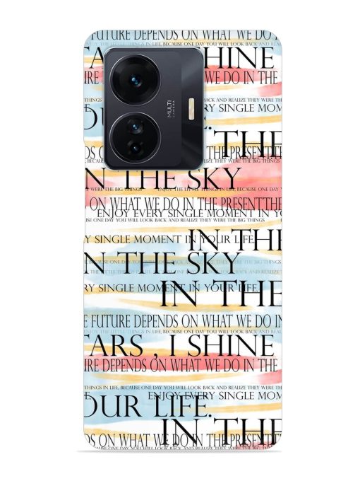 Seamless Slogans Pattern Snap Case for Iqoo Z6 Pro Zapvi