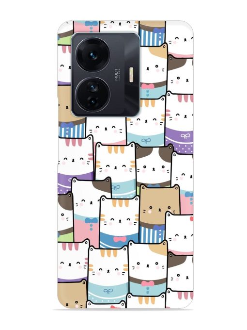 Cute Adorable Cat Snap Case for Iqoo Z6 Pro Zapvi