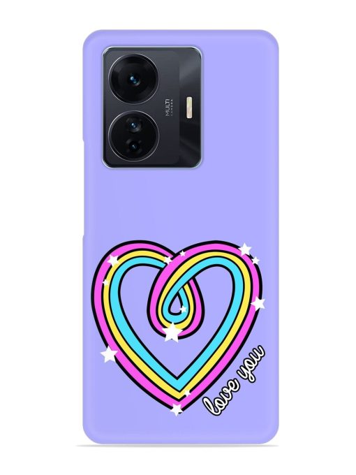 Colorful Rainbow Heart Snap Case for Iqoo Z6 Pro Zapvi