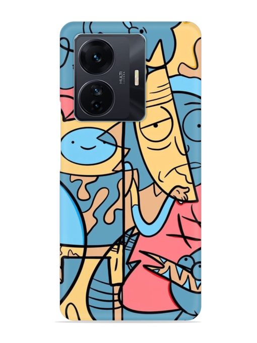 Silly Face Doodle Snap Case for Iqoo Z6 Pro Zapvi