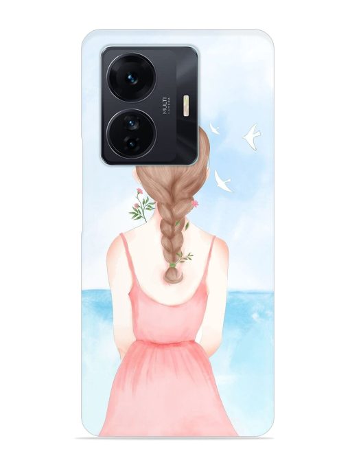 Watercolor Girl Vector Snap Case for Iqoo Z6 Pro Zapvi