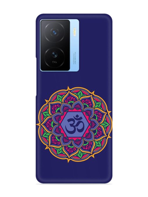 Om Mandala Art Blue Snap Case for Iqoo Z7 (5G) Zapvi