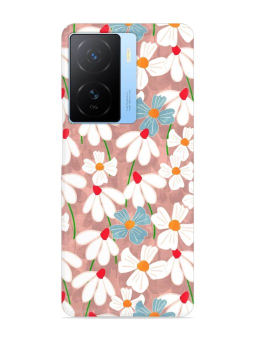 Abstract Petal Flowers Snap Case for Iqoo Z7 (5G) Zapvi