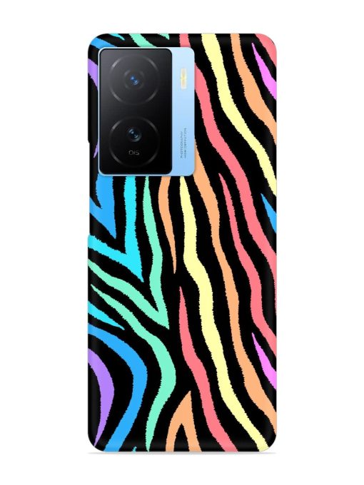 Colorful Abstract Zebra Snap Case for Iqoo Z7 (5G)