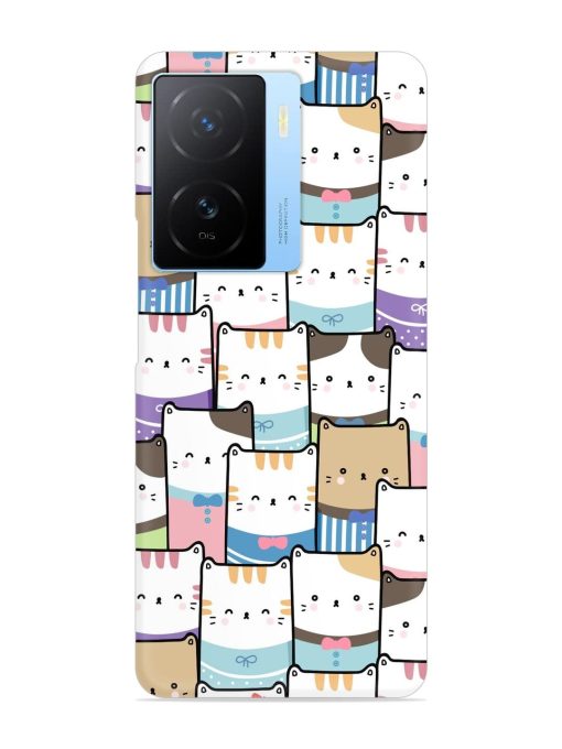 Cute Adorable Cat Snap Case for Iqoo Z7 (5G)