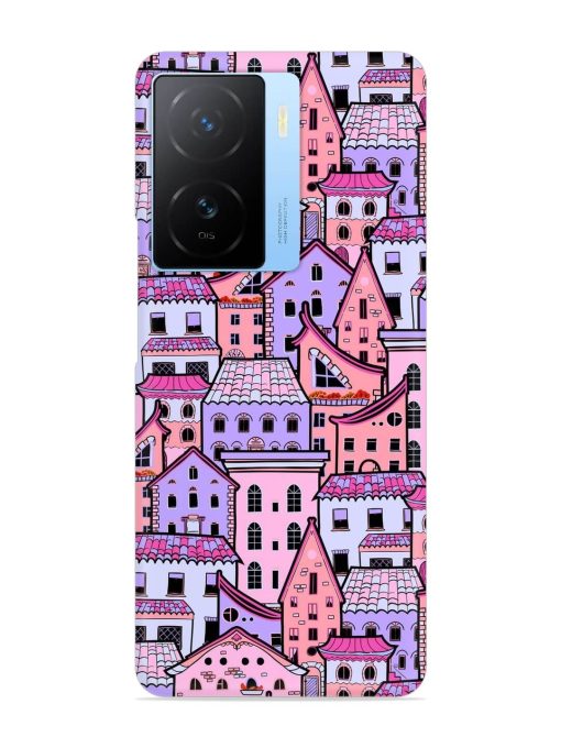 Seamless Pattern Houses Snap Case for Iqoo Z7 (5G) Zapvi