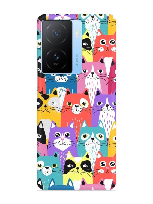 Funny Cartoon Cats Snap Case for Iqoo Z7 (5G)