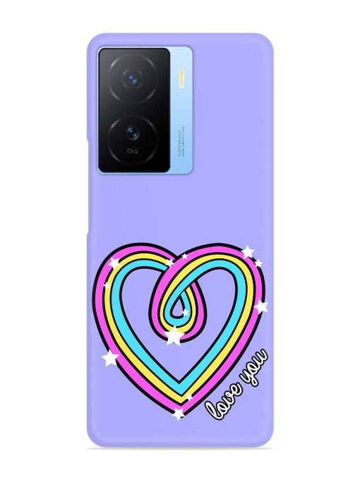 Colorful Rainbow Heart Snap Case for Iqoo Z7 (5G)