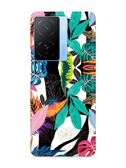 Floral Pattern Bright Snap Case for Iqoo Z7 (5G)