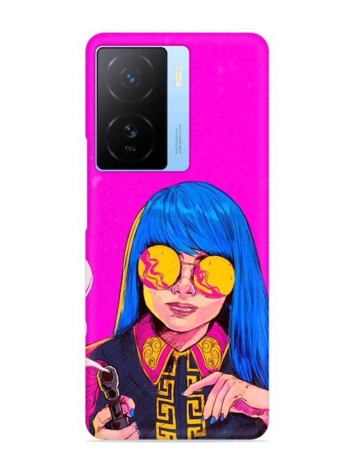 Aesthetic Anime Girl Snap Case for Iqoo Z7 (5G)