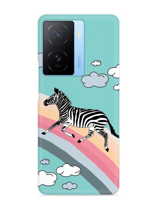 Running Zebra Snap Case for Iqoo Z7 (5G) Zapvi