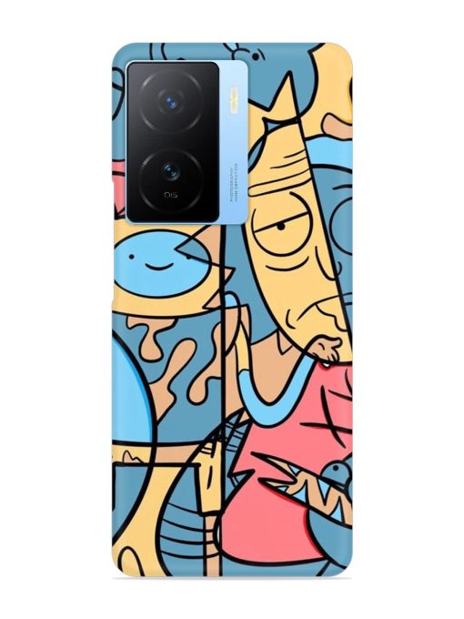 Silly Face Doodle Snap Case for Iqoo Z7 (5G) Zapvi