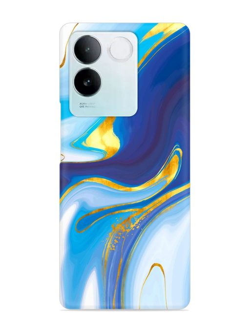 Watercolor Background With Golden Foil Snap Case for Iqoo Z7 Pro (5G)