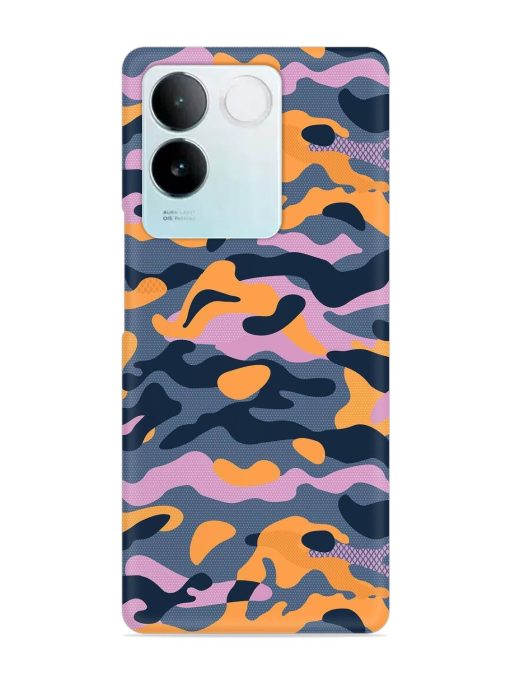 Camouflage Army Military English Orange Art Snap Case for Iqoo Z7 Pro (5G) Zapvi