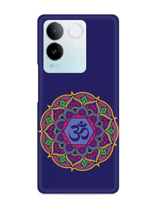 Om Mandala Art Blue Snap Case for Iqoo Z7 Pro (5G) Zapvi