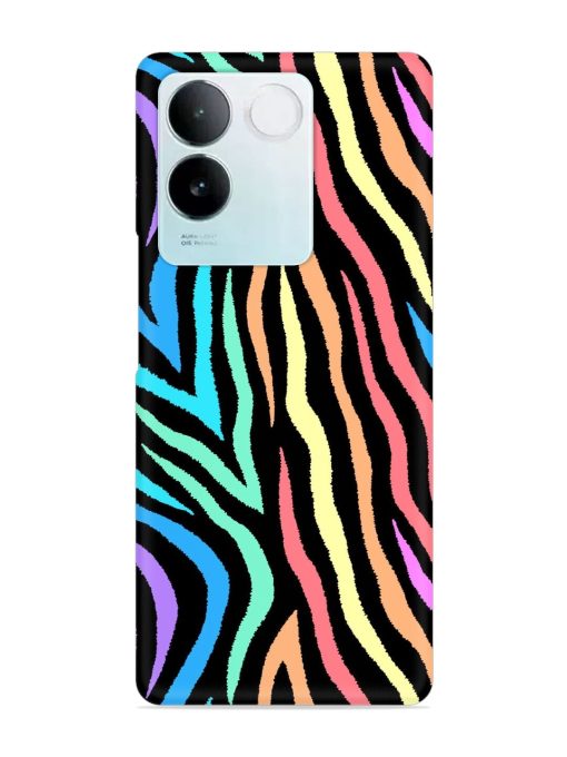 Colorful Abstract Zebra Snap Case for Iqoo Z7 Pro (5G) Zapvi