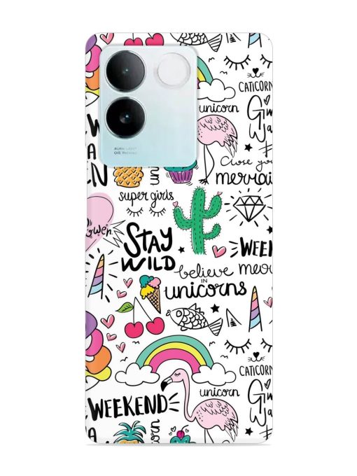 Unicorn Ice Cream Snap Case for Iqoo Z7 Pro (5G) Zapvi