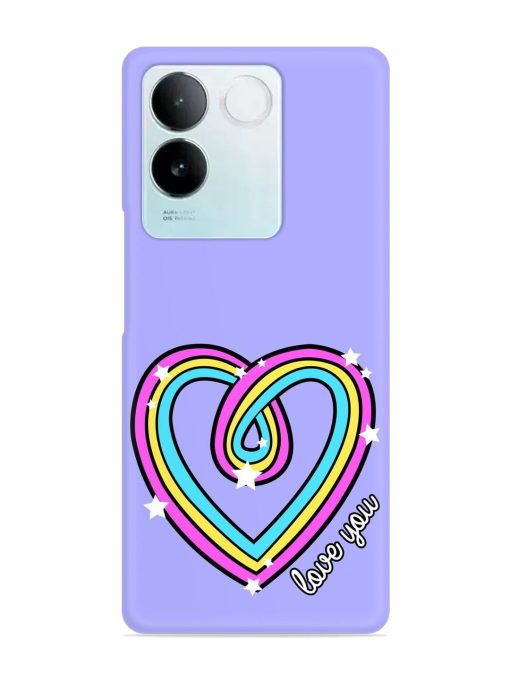 Colorful Rainbow Heart Snap Case for Iqoo Z7 Pro (5G)