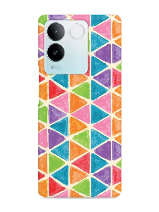 Seamless Colorful Isometric Snap Case for Iqoo Z7 Pro (5G) Zapvi